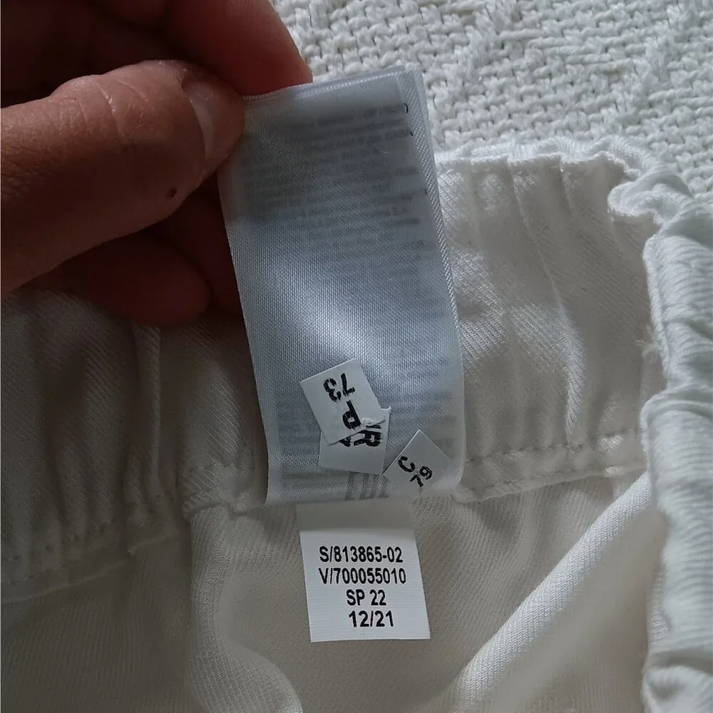 Banana Republic Women's Wide-Leg Pants White XS